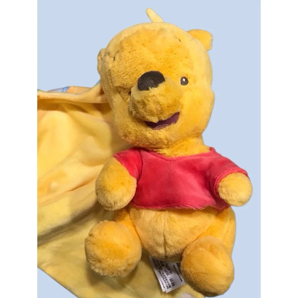 Disney Parks Babies Plush Winnie‎ The Pooh Baby Pooh With Swaddle Blanket NWOT